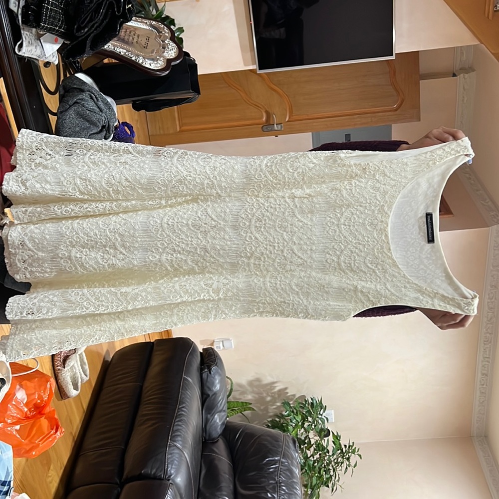 White lace summer dress